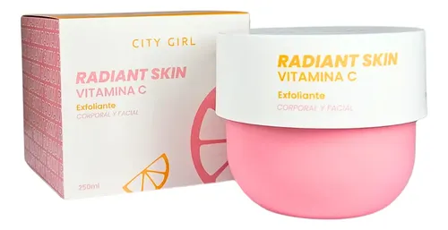 Exfoliante Corporal Facial Vitamina C 250ml Revitalizante City Girl