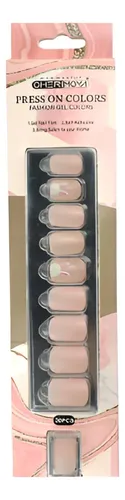 Press On Tips Autoadhesivo Cherimoya Dijes 30 Uñas Brillantes Plástico
