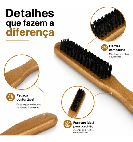 Peine Profesional Para Cabello Y Barba Brown Premium
