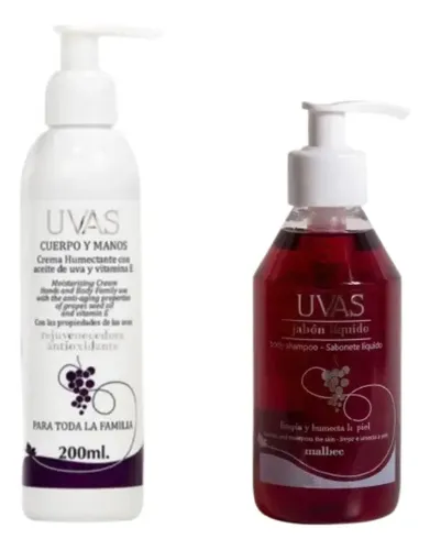 Combo Crema De Cuerpo Y Manos 200ml Y Jabón Líquido 250ml
