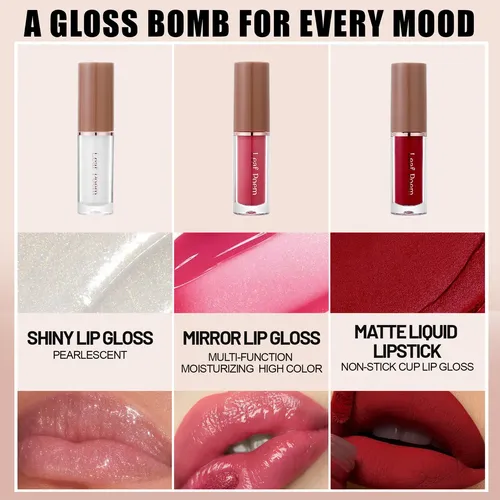 D2260630-4-5 Set De 12 Labiales Con Brillo Perlado, A