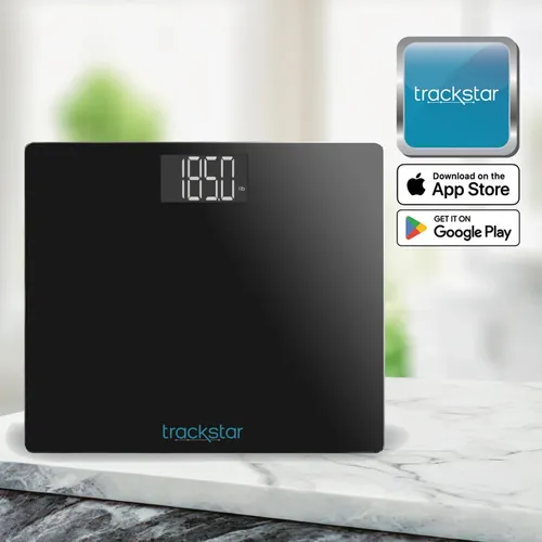 Balanza Digital Trackstar 38 X 33 Cm Con Bluetooth Y App