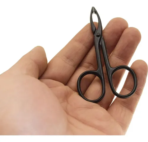 Pinzas De Cejas Motanar A705ab 2 Piezas Plateado Y Negro