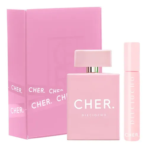 Set Perfume Mujer Cher Dieciocho 50 Ml Edp + Talla 20 Ml