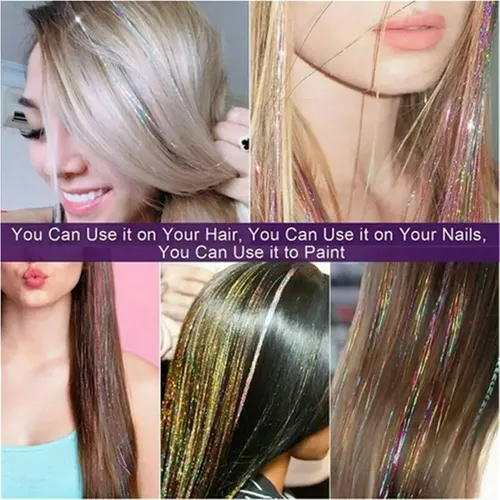 Extensiones De Cabello A Tinsel Hair De 12 Colores Para Muje