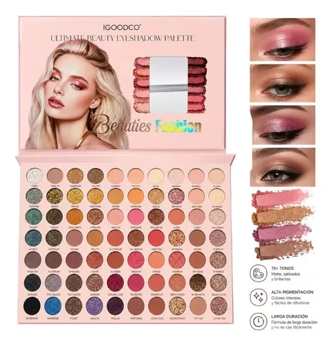 Paleta De Maquillaje Sombra De Ojos Profesional 70 Colores