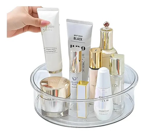 Organizador Giratorio De Acrilico Para Baño Maquillaje Crema