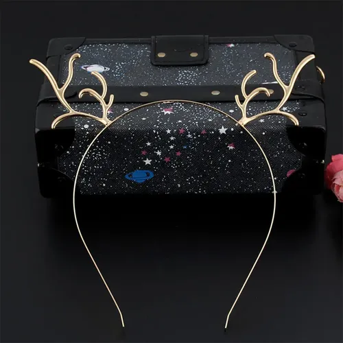 2pcs Diadema De Reno Navideño Para El Pelo Adorable Y Lindo