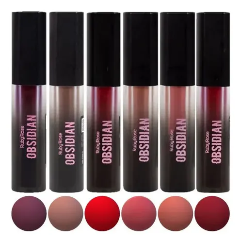 Labial Liquido Crema Cream Lip Obsidian Ruby Rose Hb7100