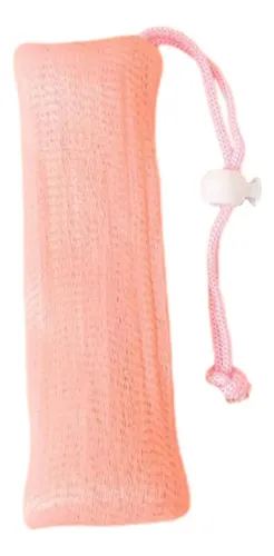 Jabón Exfoliante Corporal Con Portajabón Burbujas Rosa