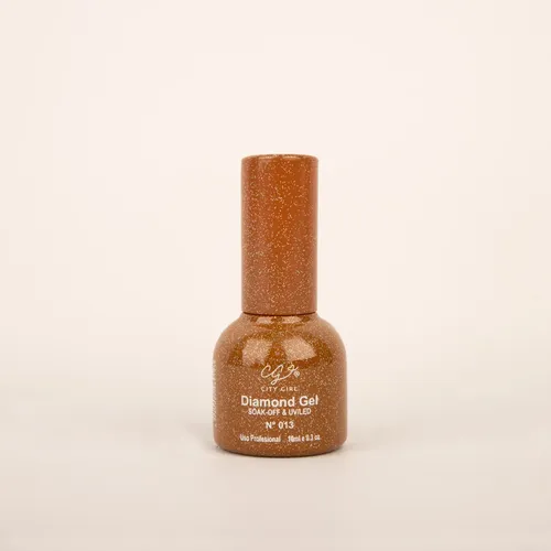 Esmalte Semi Reflectivo Glitter Diamond Uvled City Girl 10ml