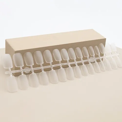 Pack x300 Tips Cuadrados Cortos Para Soft Gel Prelimados Transparentes Mate Mely