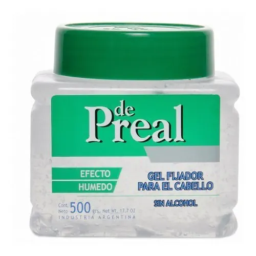 Gel Fijador Sin Alcohol Efecto Húmedo Pote X 500g De Preal