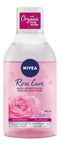 Desmaquillante Nivea Micellar Cleansing Water Rose, 400 Ml