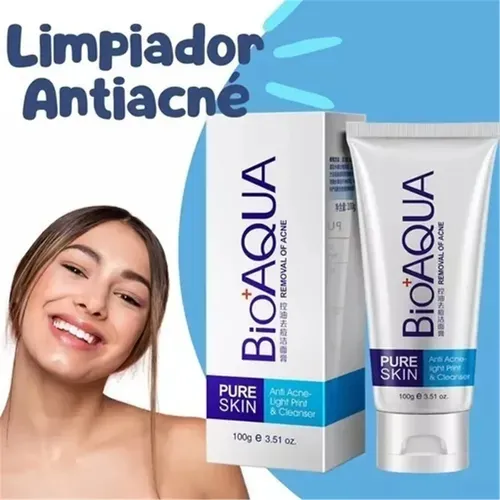 Bioaqua Limpiador Facial Con Aloe Vera, Control Grasa Y Acné Todo Tipo De Piel