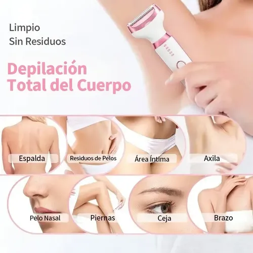 Depiladora Eléctrica Portátil Usb 4 En 1 Facial Corporal