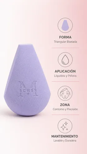 Esponja De Maquillaje Blender Diamond Contorno Y Precisión