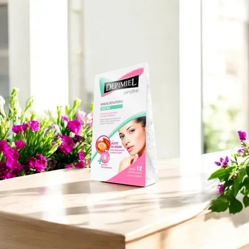 Bandas Depilatorias Para Rostro Piel Sensible X12