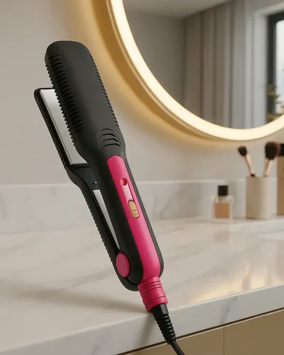 Plancha De Pelo Ajustable Cerámica Profesional Compacta