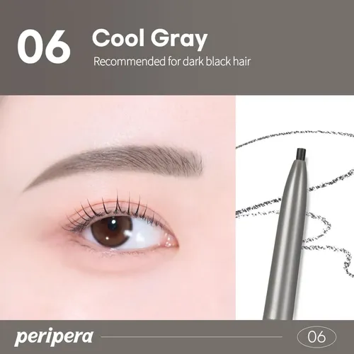 Lápiz Cejas 1.5mm Clio Speedy Skinny Brow 06 Cool Gray