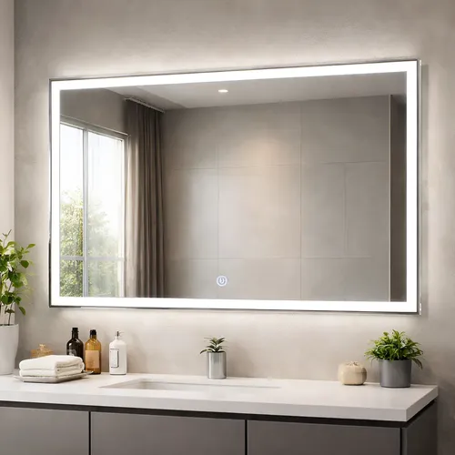 Espejo Touch Led Esmerilado 100×60 Frio O Calido