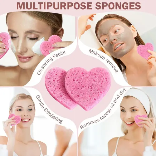 Caa 50 Esponjas Faciales Comprimidas, Celulosa Cosmética