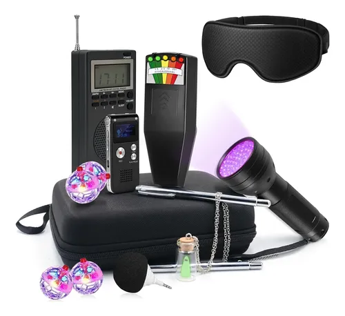 Kit Fantasmas 14 En 1 Profesional Con Luz Uv Y Emf