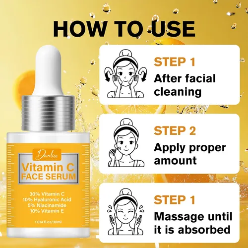 Uero Facial Danliss 30% Vitamina C – Brillo Y Antiedad 30ml
