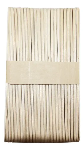 100 Palitos De Madera Para Depilación, Espátulas Y Abateleng
