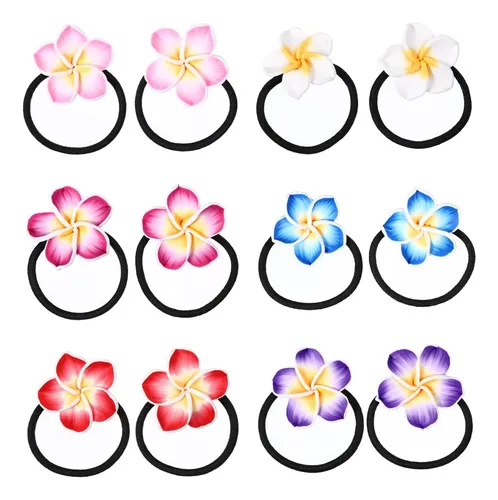 Set De 12 Cintas Para El Pelo Plumeria Beaupretty Para Mujer