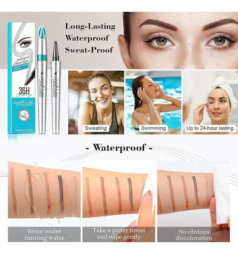 Lápiz De Cejas Microblading 4 Puntas Oetuiow 2 Piezas