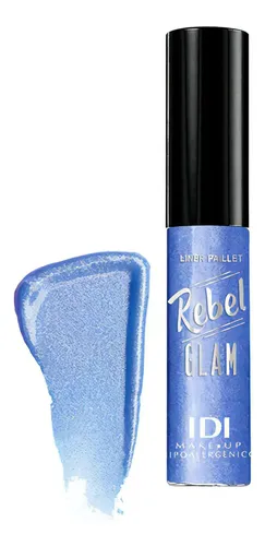 Delineador en Gel IDI Make Up Metal Blue con Glitter de Larga Duración