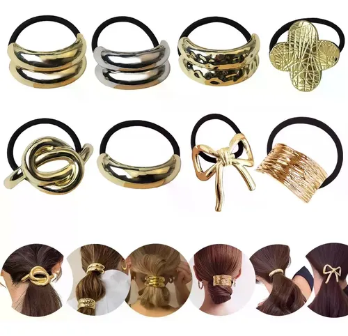 Jia 8 Cintas De Metal Para El Cabello, Collar De A