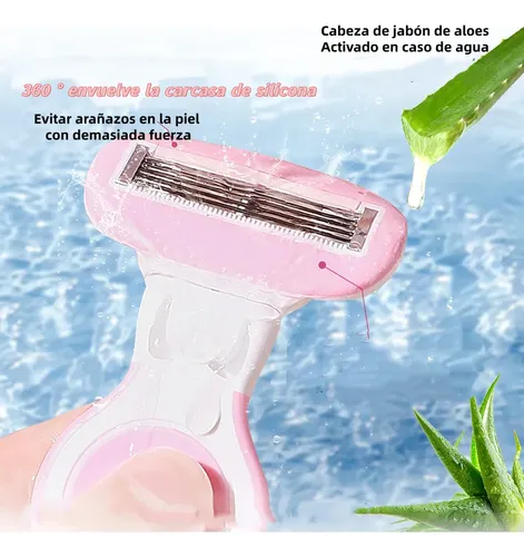 2pzs Flawless Depilador Rasuradora Intima Mujer Rosa ./