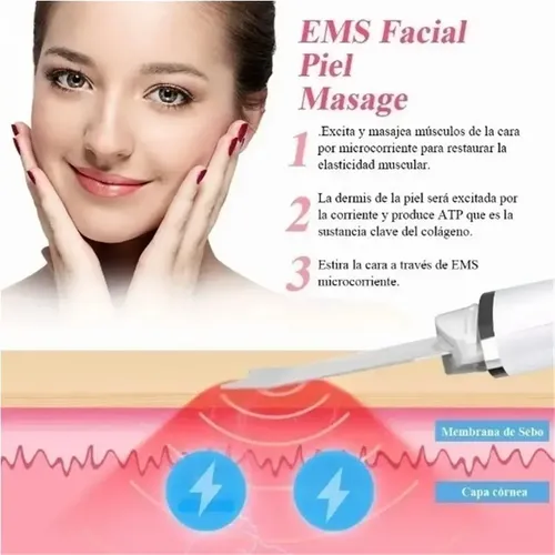 Scrubber, Ems, Eliminación Del Acné, Facial 3 Kit