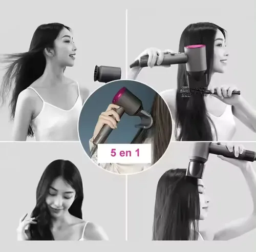 Secador De Pelo 5 En 1 Frio Calor Accesorios 1600w Veoquiero