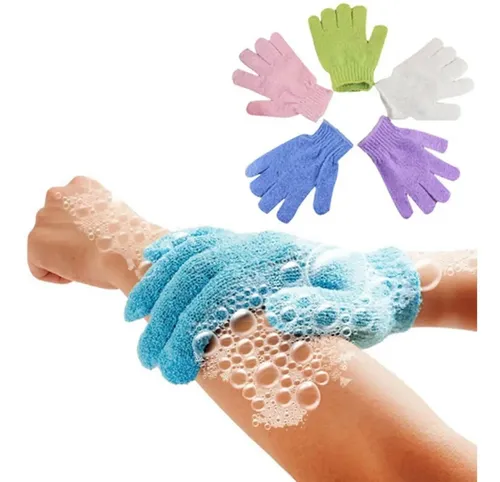 Guantes Exfoliantes X 2 Limpieza De Piel Facial Corporal