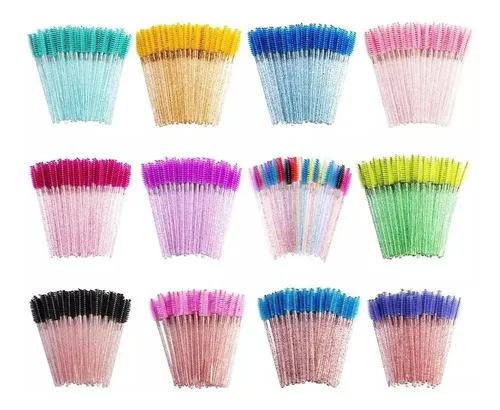 Cepillos X50 Peine Rimmel P/cejas Pestañas Extensión Cristal