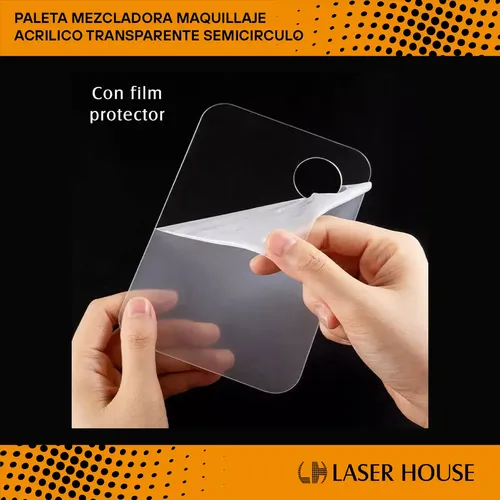 Paleta Mezcladora Maquillaje Acrilico Transparente