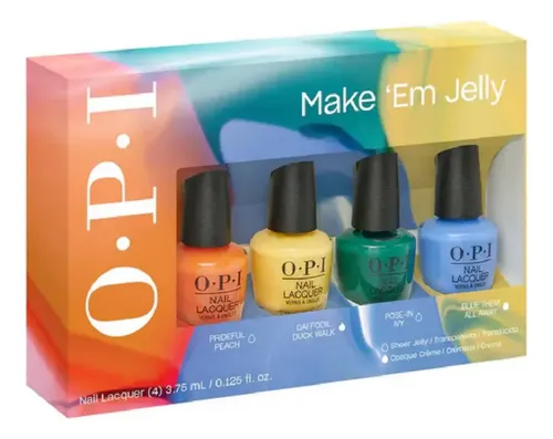 Opi Nail Lacquer Make Em Jelly Mini Kit X4 3,75ml