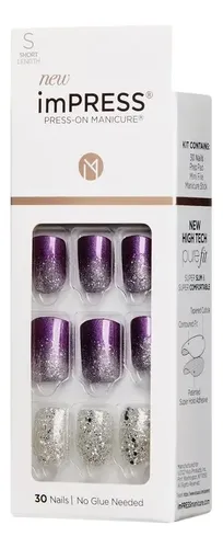 Kiss Impress Uñas Postizas – Modelo Heartquake