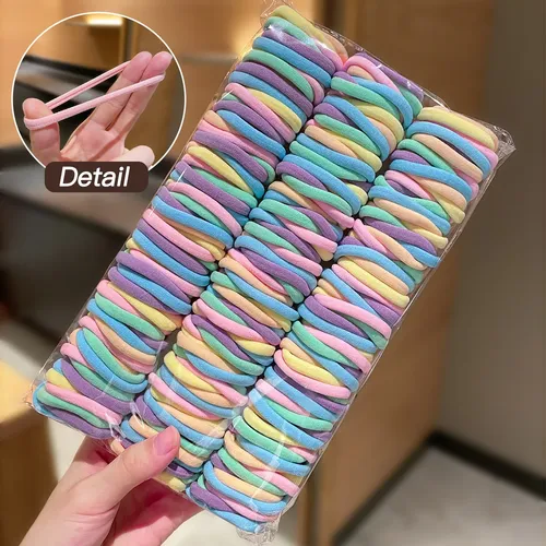 500 Pinzas De Pelo Elásticas Coloridas Accesorios Diarios 500pcs