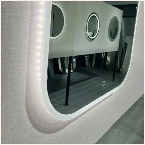Espejo Rectangular Smart Led Touch Luz Fria Colgar Baño