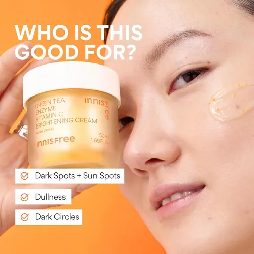 Crema Iluminadora de Vitamina C Innisfree para Rostro con FPS 36