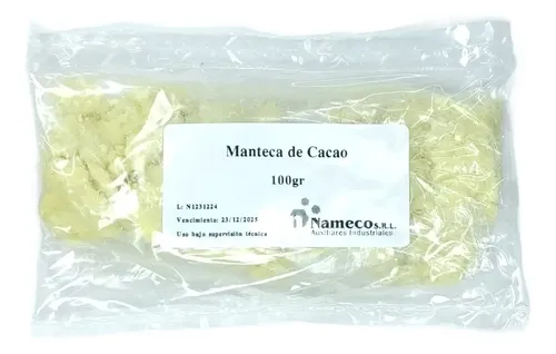 Manteca De Cacao Pura – 100 Gr – Uso Cosmético