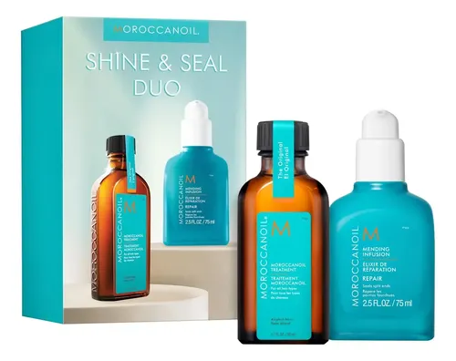 Dúo Moroccan oil Shine & Seal Brillo Y Reparación En Un Kit