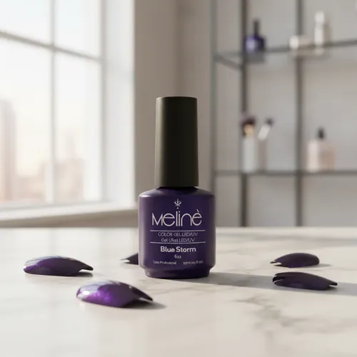 Meline Esmalte Semipermanente Gel Led/uv 622 Blue Storm
