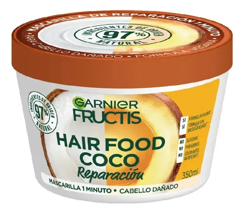 Mascarilla Reparación Capilar Fructis 1min Garnier Coco