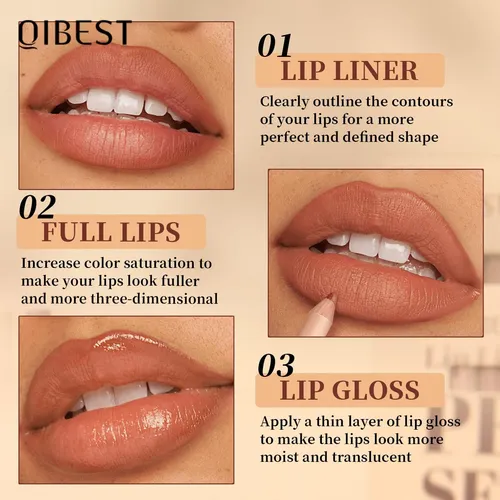 Gireatick Set 12 Lápices Delineador Labial Mate Waterproof