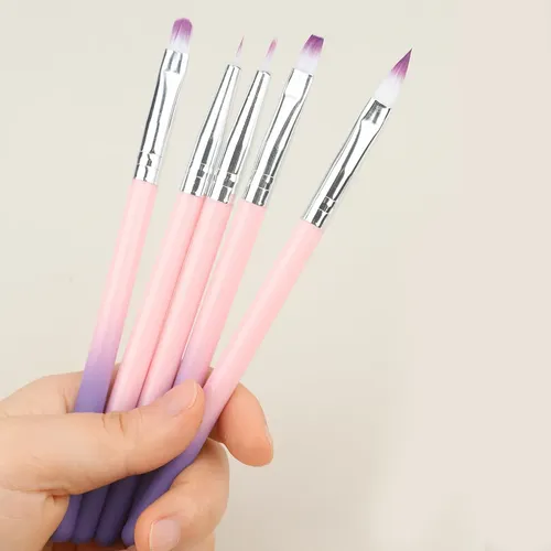 5 Marcadores De Gel Transparente Para Uñas